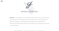 Desktop Screenshot of designgumption.com